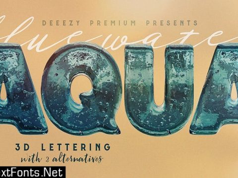 Aqua – 3D Lettering