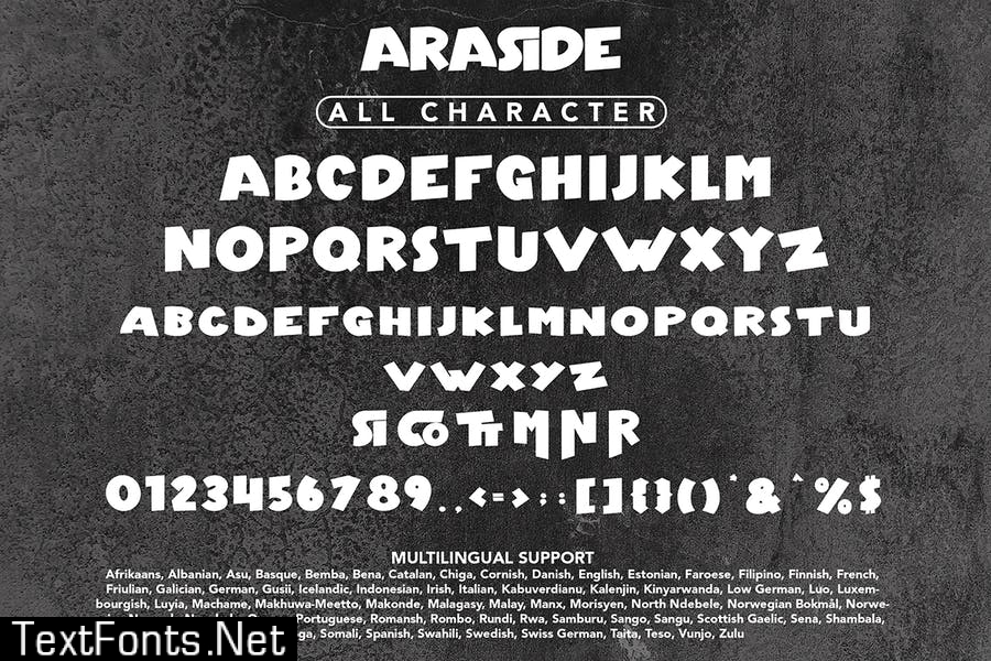 Araside - Sans Serif Font