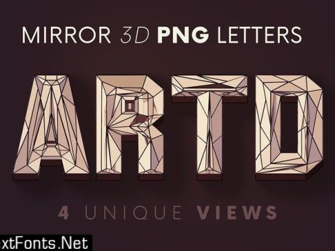 Artdeco Mirror - 3D Lettering