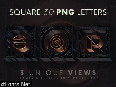 Artdeco Square - 3D Lettering