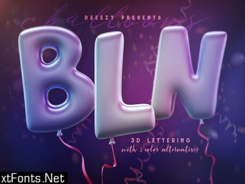 Balloons – 3D Lettering