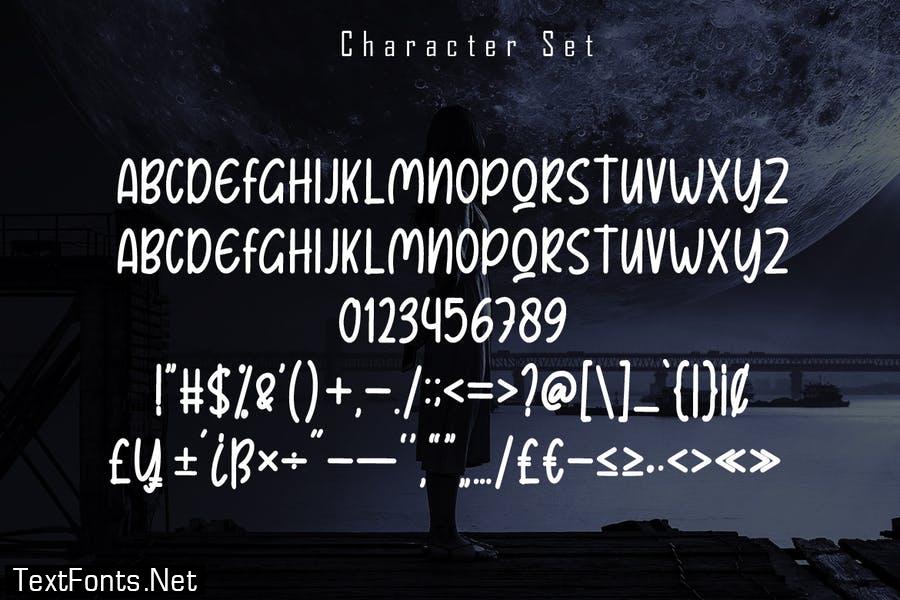 Bancors - Monoline Font