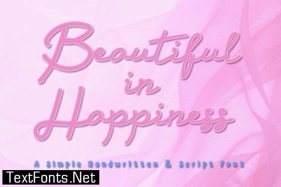 Beautiful in Happiness Font