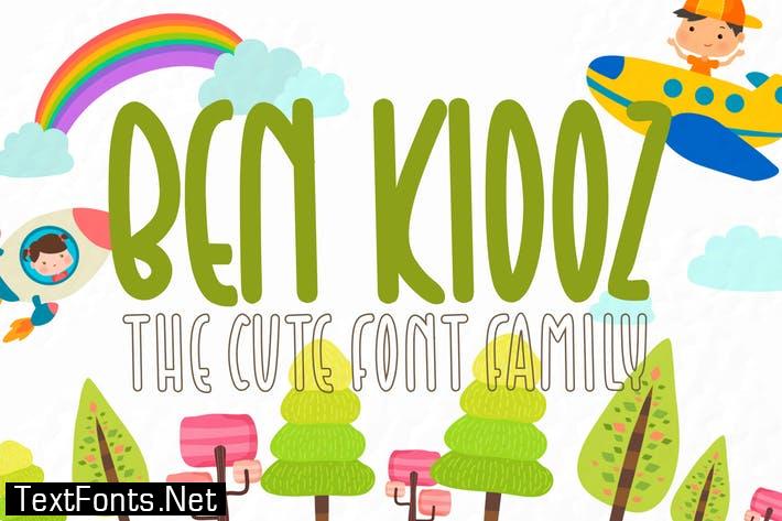 Ben Kidoz - Cute Display Family Font