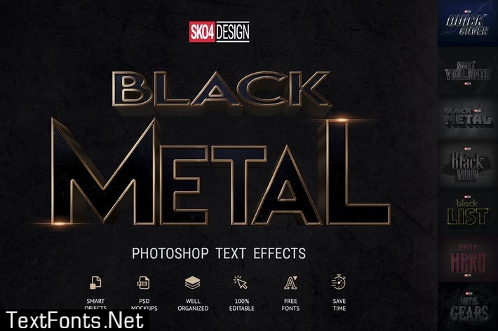 Black & Metal – PSD mockups