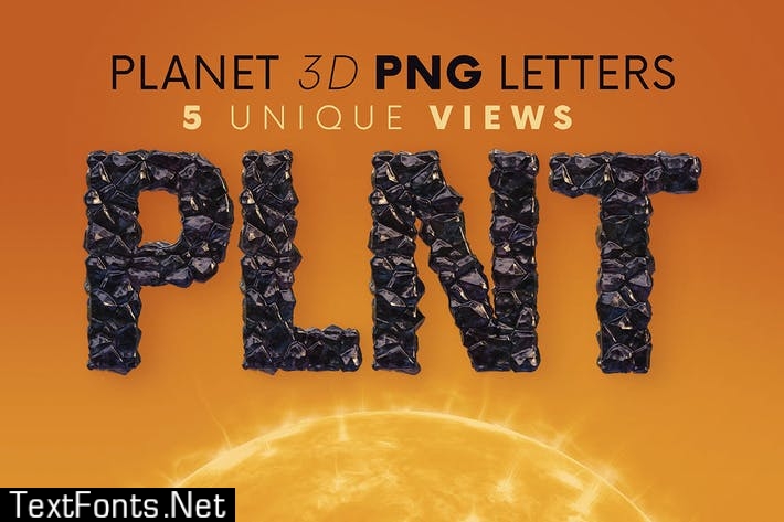 Black Planet - 3D Lettering