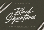 Black Signatures - Signature Font