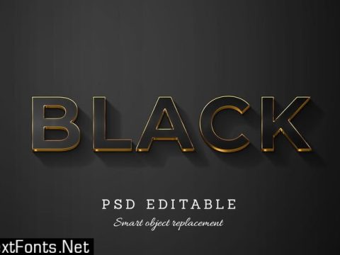 Black Text Effect