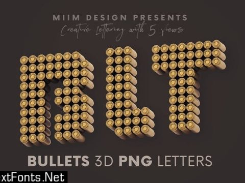 Bullets - 3D Lettering