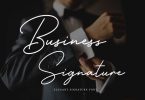 Business Signature - Elegant Corporate Font