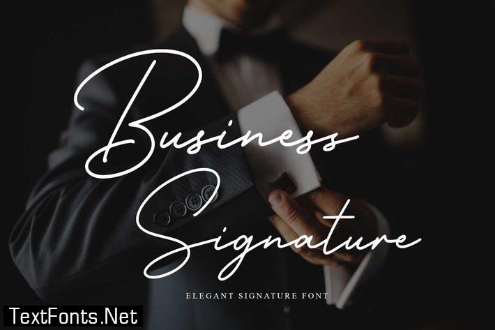 Business Signature - Elegant Corporate Font