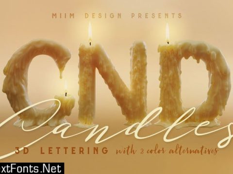 Candle Light – 3D Lettering