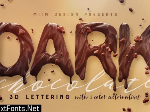 Chocolate - 3D Lettering