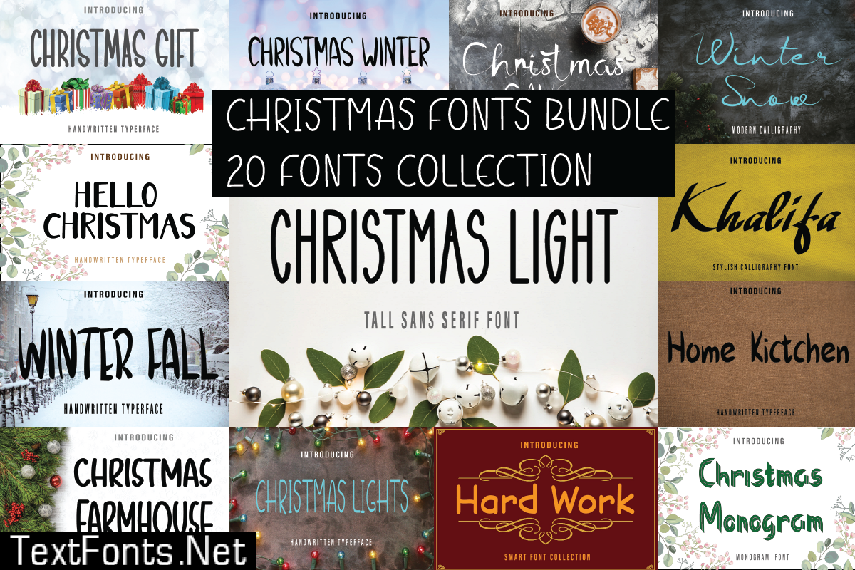 Christmas Fonts Bundle