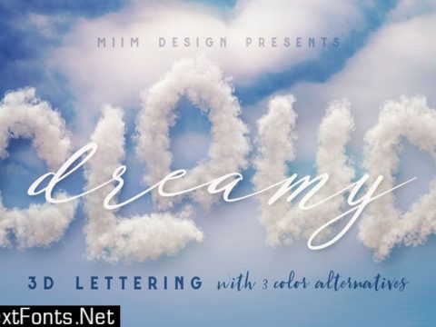 Clouds – 3D Lettering