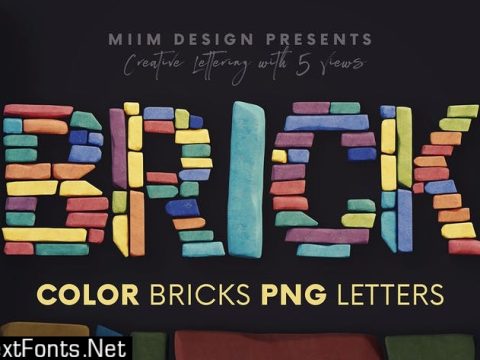 Color Bricks - 3D Lettering