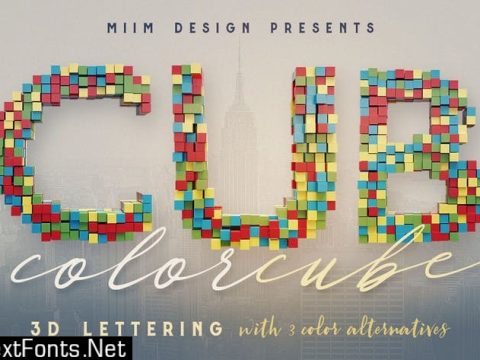 Color Cubes - 3D Lettering