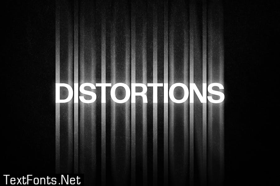 Color Distortion Text Effect