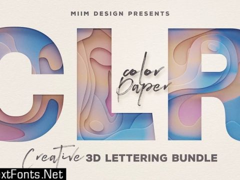 Color Paper – 3D Lettering