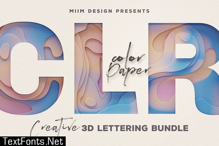 Color Paper – 3D Lettering