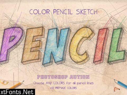 Color Pencil Sketch - Photoshop Actions