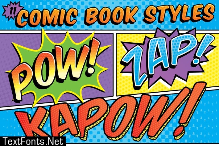 Comic Book Text Styles