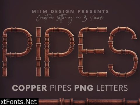 Copper Pipes - 3D Lettering