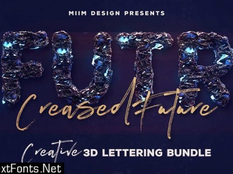 Creased Future – 3D Lettering