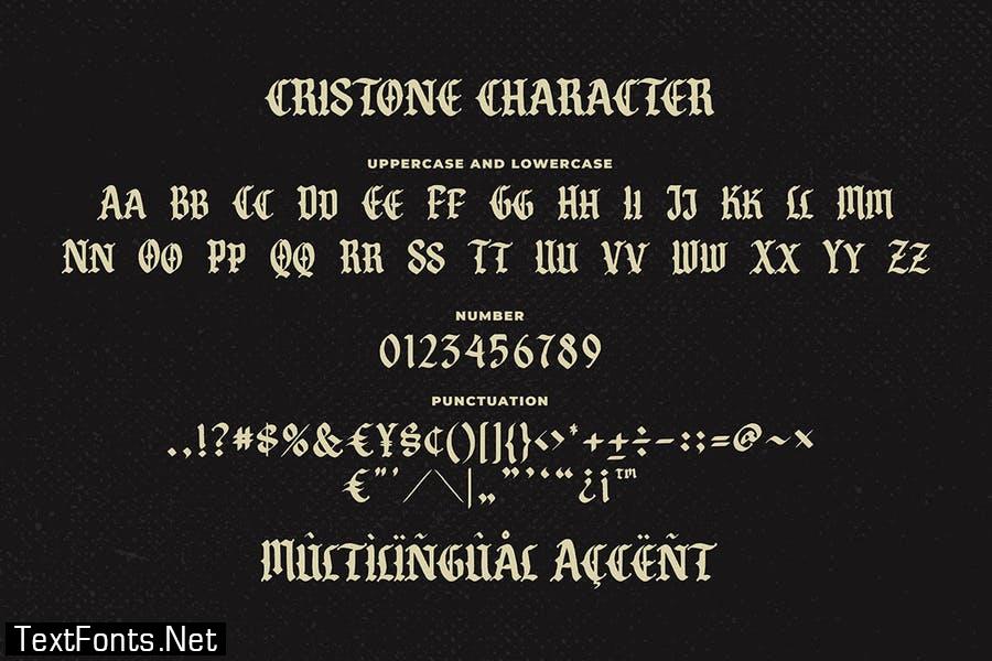 Cristone Blackletter Font