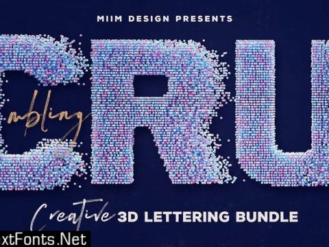 Crumbling – 3D Lettering