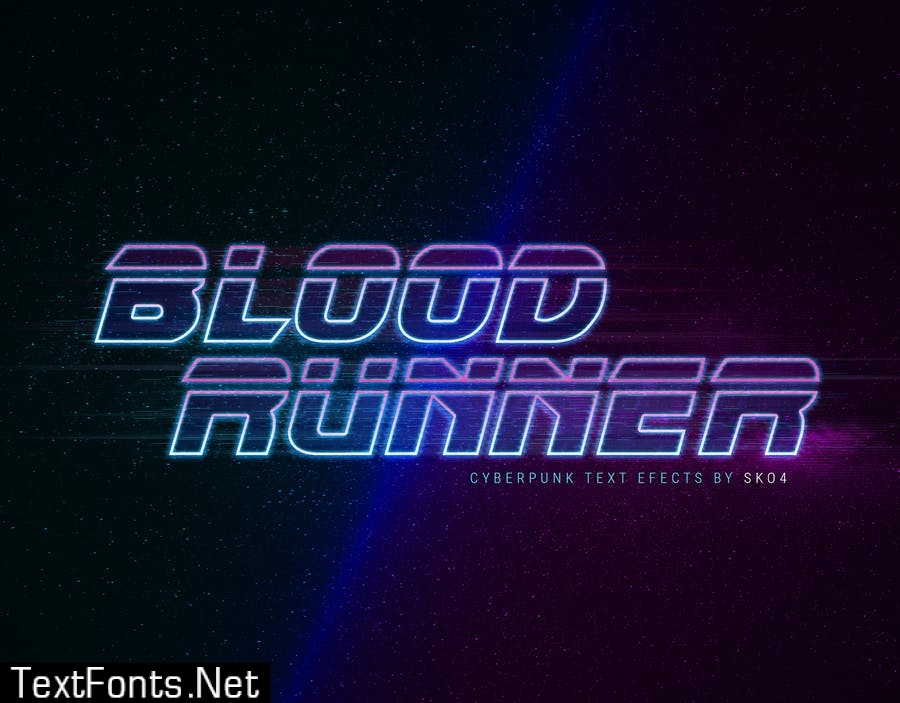 Cyberpunk - 80s Retro Text Effects