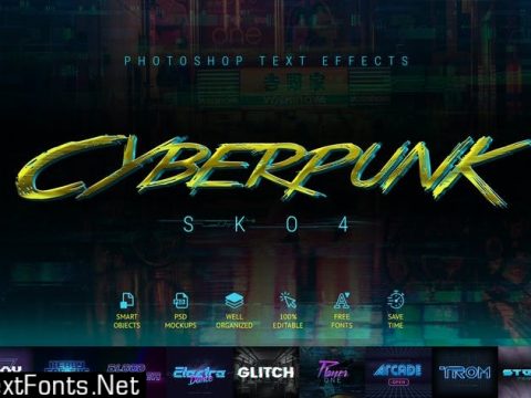 Cyberpunk - 80s Retro Text Effects