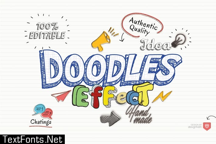 Doodles Text Effect