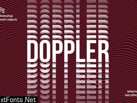 Doppler Distortion Text Effect