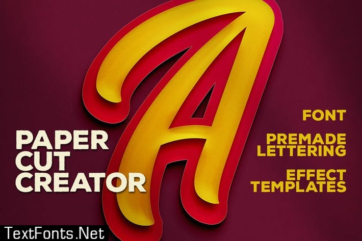 Double Paper Cut Effect & Lettering