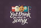 Eat, drink and be scary - Halloween card