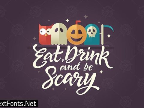 Eat, drink and be scary - Halloween card