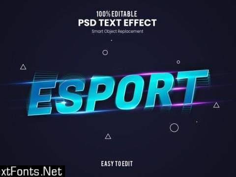 Esport - PSD Text Effect