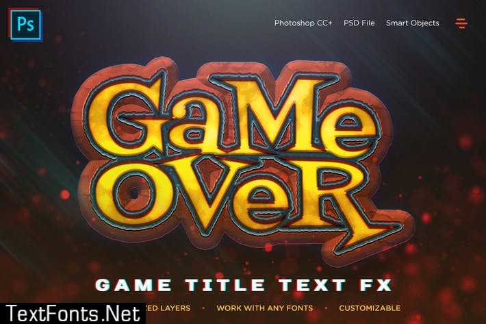 Fantasy Game Title Text Effect V01