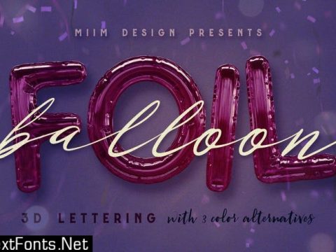 Foil Balloon - 3D Lettering