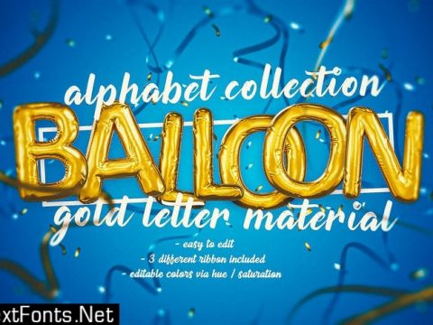 Foil Balloon Letters Set