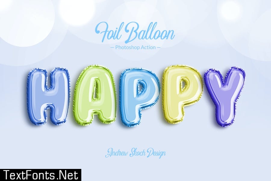 Foil Balloon - Photoshop Action