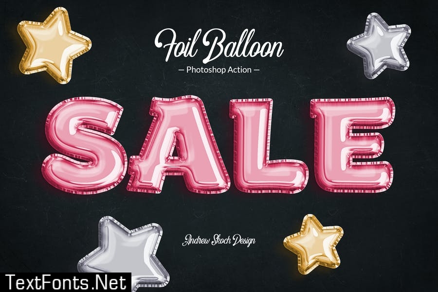 Foil Balloon - Photoshop Action