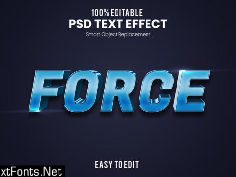 Force - 3D Text Effect