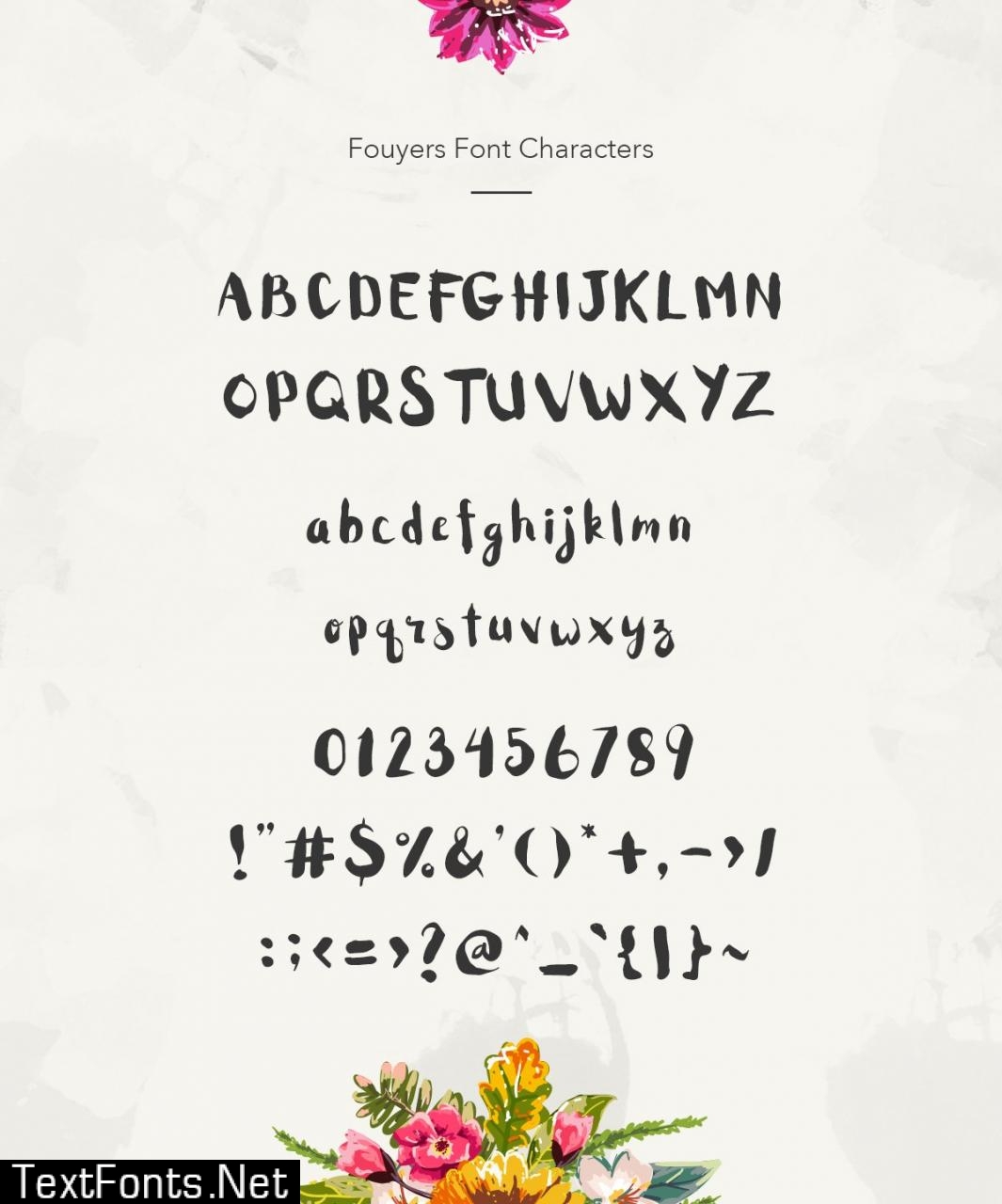 Fouyers Font + Bonus Badges & Vectors