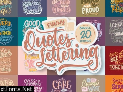 Funny Quotes Lettering Vector