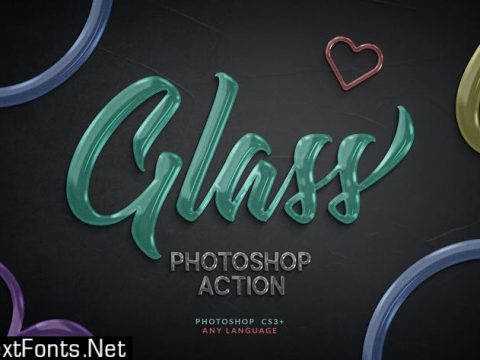 Glass Photoshop Action