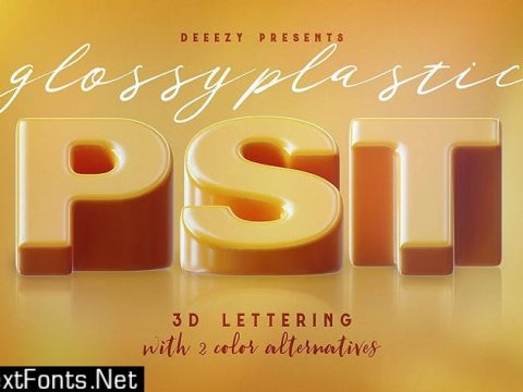 Glossy Plastic – 3D Lettering