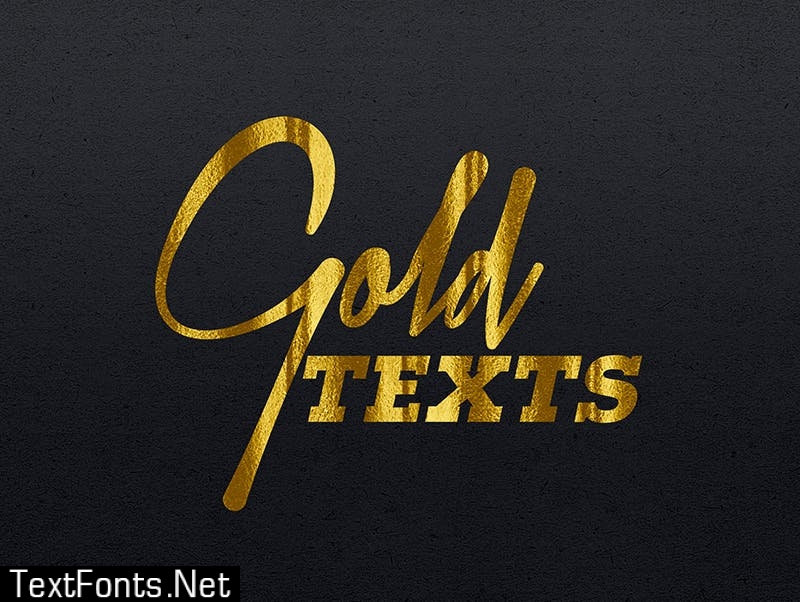 Gold Text Effects 2