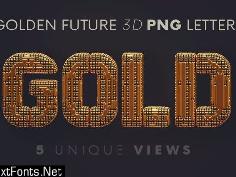 Golden Future - 3D Lettering